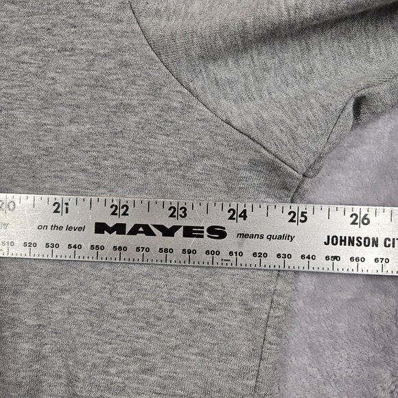 Adidas Hoodie Pullover Sweatshirt Men XL Gray Athleisure Workout Athletic School - Picture 6 of 13